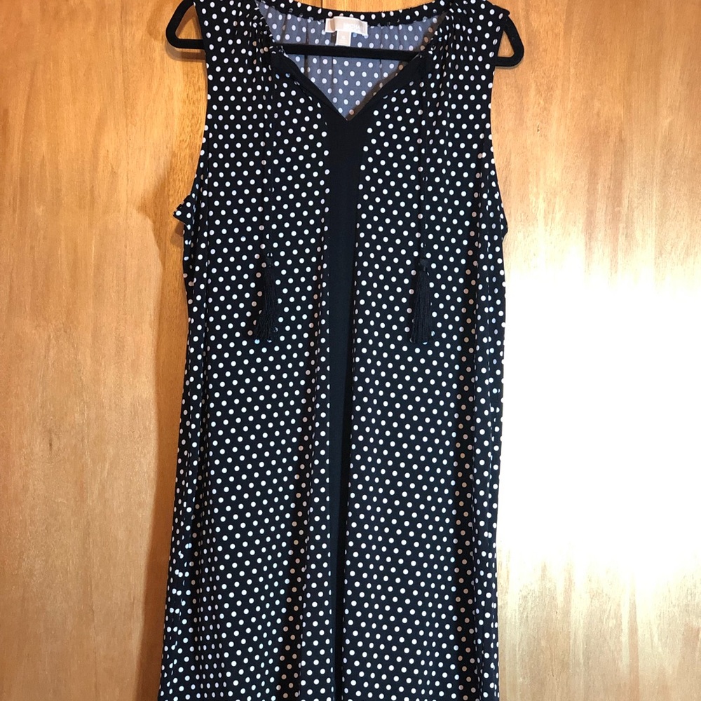 Polka Dot Matte-Jersey Dress